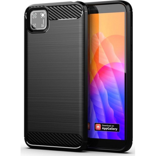 Powertech Carbon Flex Back Cover Σιλικόνης Μαύρο (Huawei Y5p)